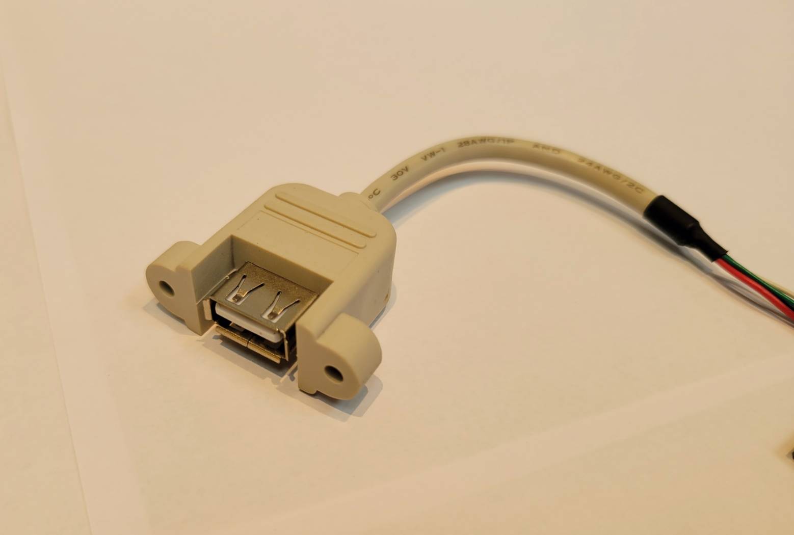 USB A To 2x15P Jumper Wire Cable Housing