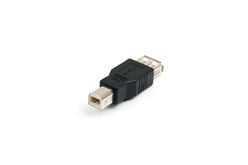 USB A/Female to USB B/Male Adapter