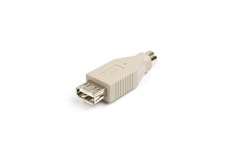 Mini Din 6P/Female to USB A/Male Adapter