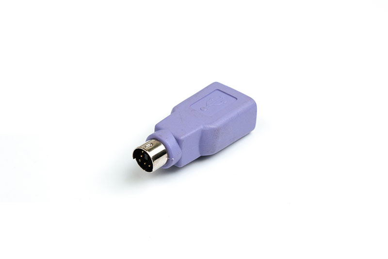 Mini Din 6P to USB A/Female Adapter