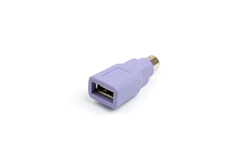 Mini Din 6P to USB A/Female Adapter